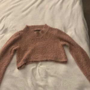 Wild Fable Pink Cropped Sweater